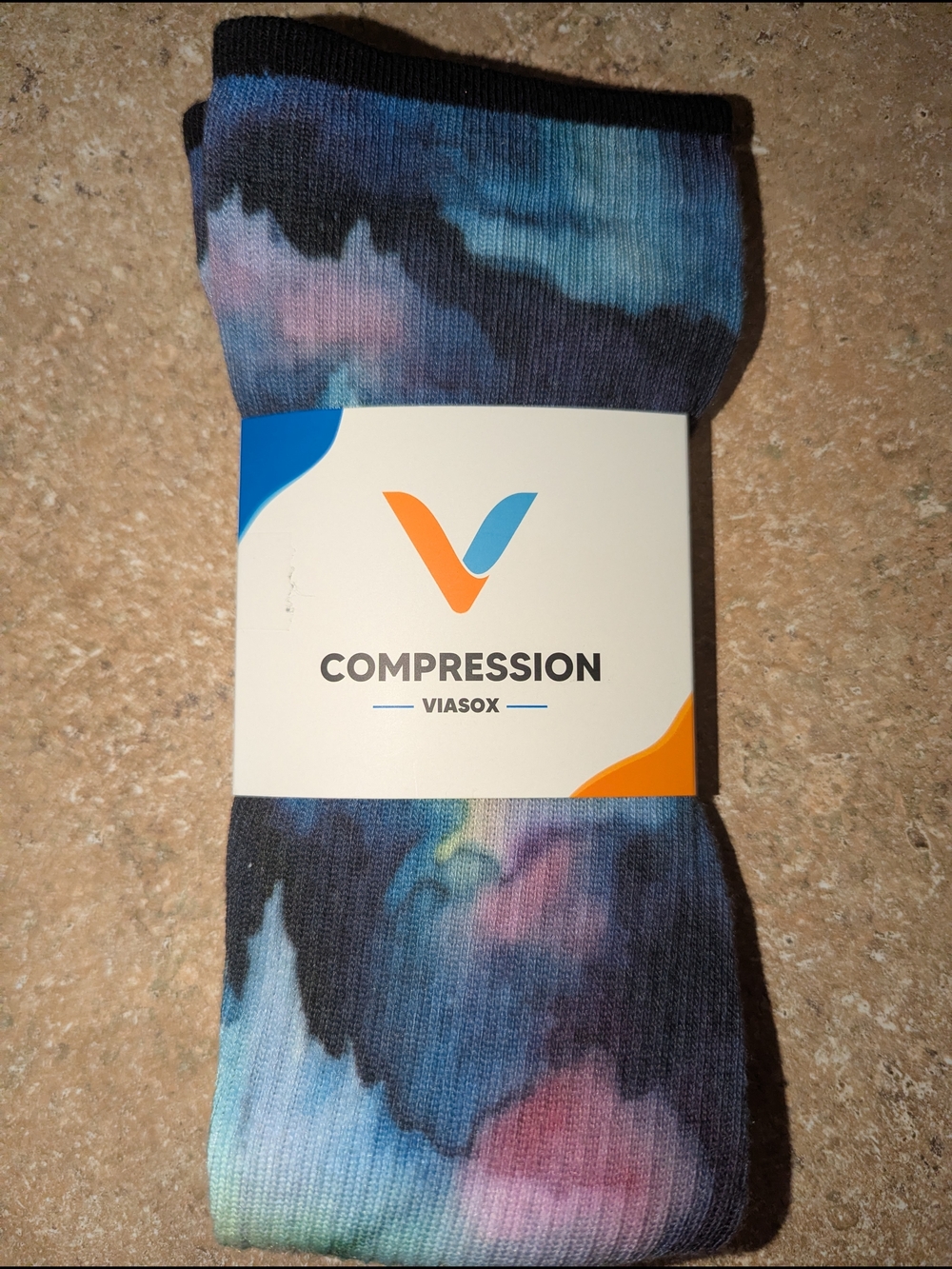 Compression Socks - Black / Northern Lights